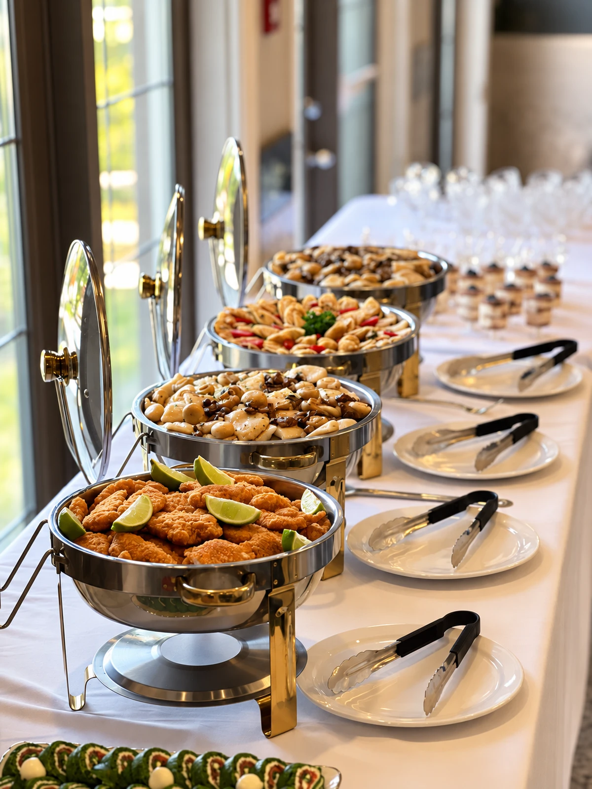 Food and buffet presentation at a Ukrainian Catering event