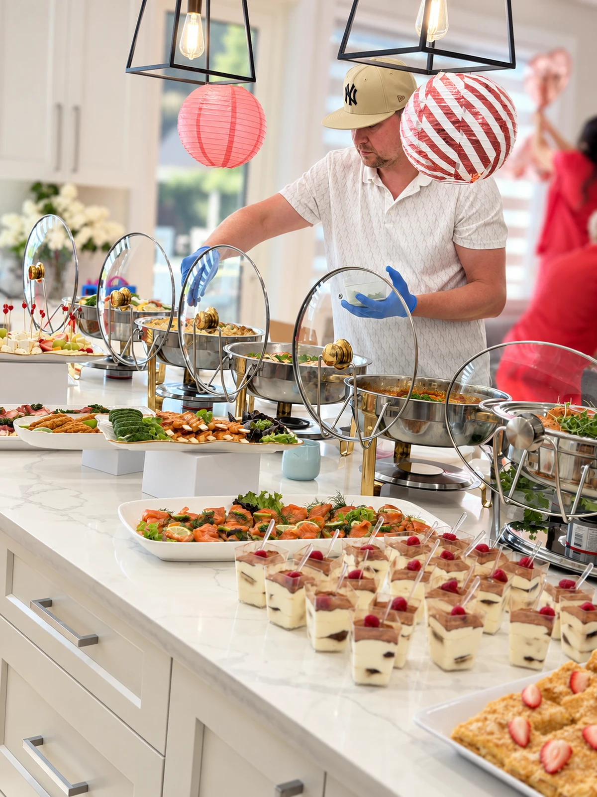 Food and buffet presentation at a Ukrainian Catering event