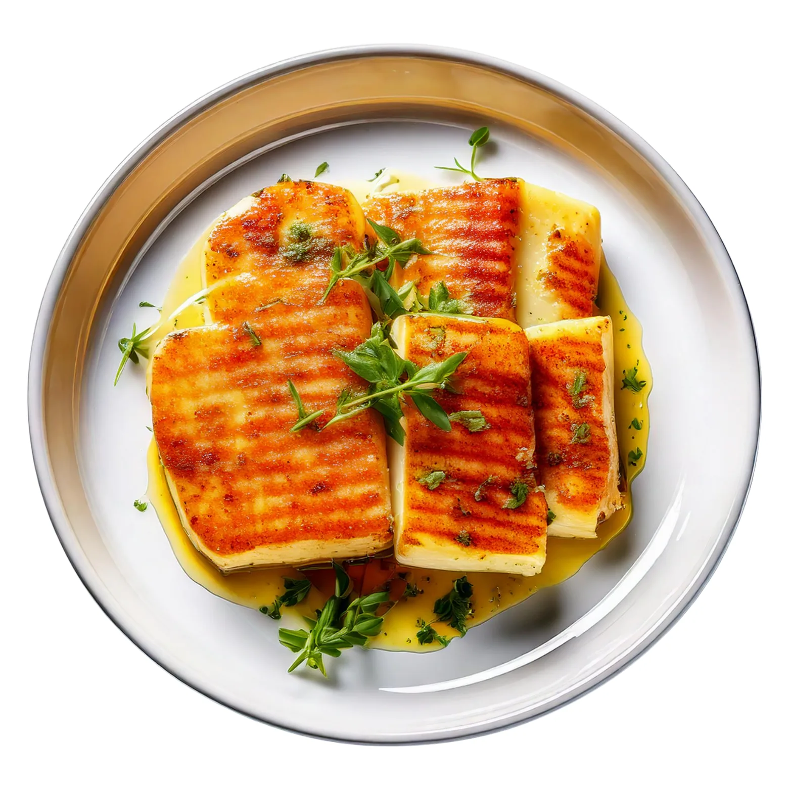 Haloumi Cheese On The Grill.