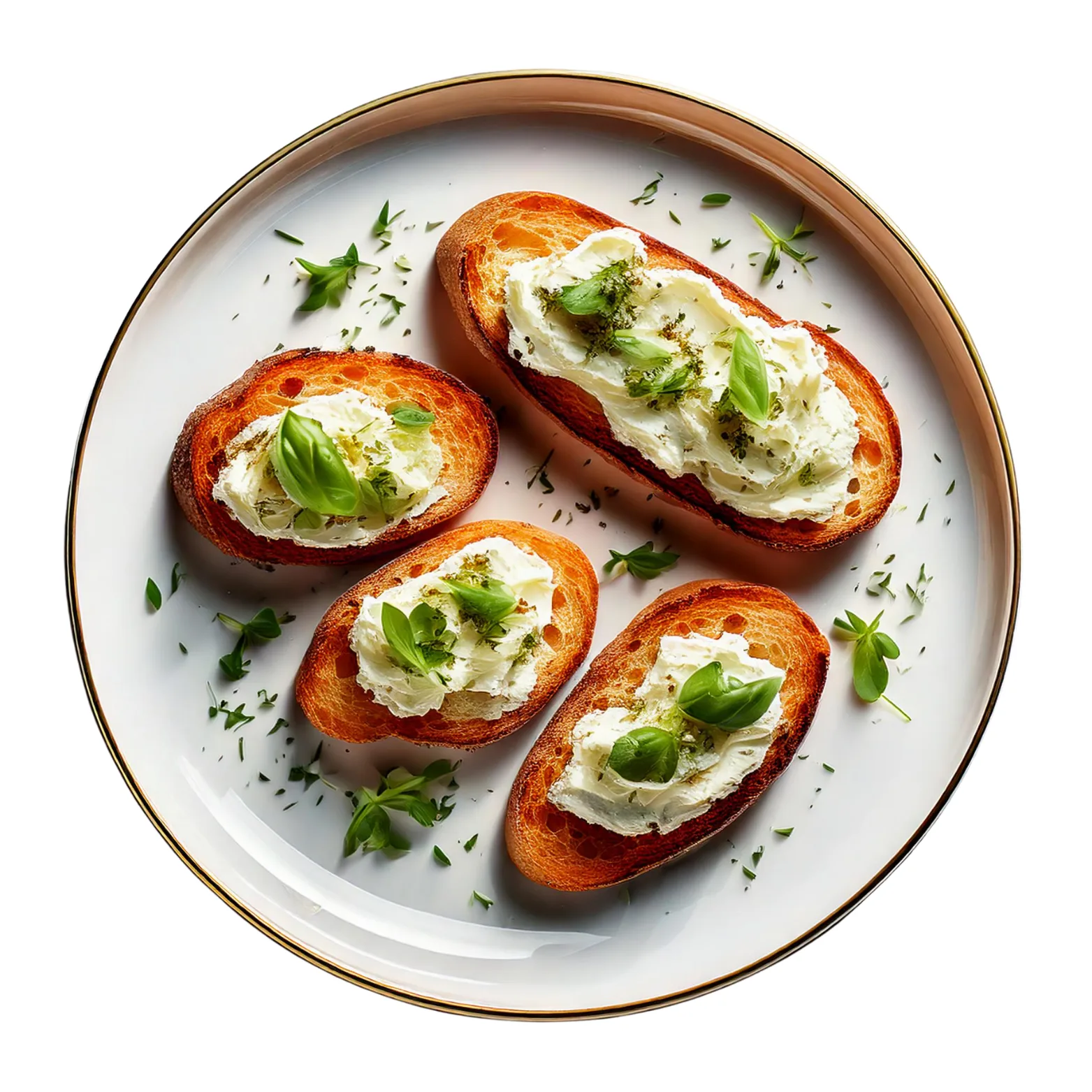 Bruschetta With Cream Cheese.